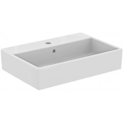 Washbasin Free standing 60x42x13 material: Porcelain With one hole With overflow, color: White surface: Glossy