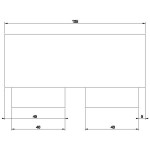 Soap countertop material: Brass, color: Black surface: Matt Soap holders