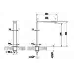 Spout (Nozzle) 3,5x22,5x30,8 Deck-mounted for wash basin material: Brass, color: Chrome surface: Glossy Spout (Nozzle) 3,5x22,5x30,8 Deck-mounted for wash basin material: Brass, color: Chrome surface: Glossy Bath spouts