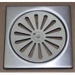 Grate security material: Inox 10x10, color: Chrome Shower drains