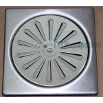 Grate security material: Inox 10x10, color: Chrome Shower drains