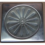 Σχάρα από inox 12x12, χρώμα: Χρωμέ Σχάρες ντουζιέρας