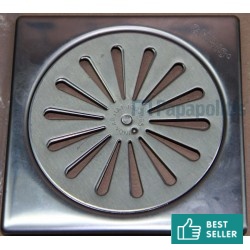 Grate security material: Inox 12x12, color: Chrome Shower drains