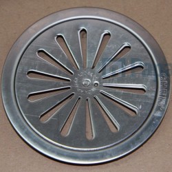 Σχάρα Φ120 από inox 12x12, χρώμα: Χρωμέ