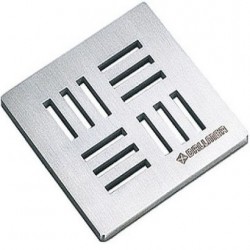 Grate waste pipe material: Inox 11,5x11,5x0,5, color: Chrome Shower drains