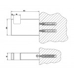 Hook Flat wall mounted material: Brass single, color: Chrome surface: Glossy Hooks Hook Flat wall mounted material: Brass single, color: Chrome surface: Glossy Hooks