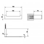 Χαρτοθήκη ανοιχτή από ορείχαλκο, χρώμα: Χρωμέ επιφάνεια: Γυαλιστερή Χαρτοθήκες
