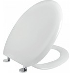 Toilet-seat, style: Wrapover solid, color: White Toilet seats & covers