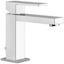Wash basin tap Deck-mounted material: Brass mixer With pop-up waste set Μ size, color: Chrome surface: Glossy