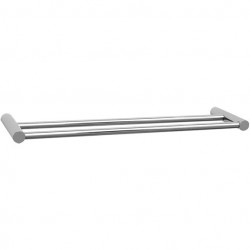 Towel 60cm Fixed double material: Brass, color: Chrome surface: Glossy