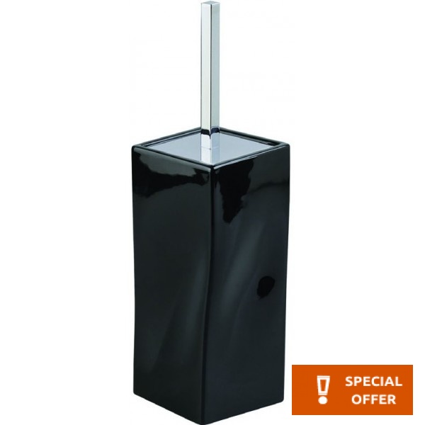 Brush (broom) Floor standing material: Brass, color: Black surface: Matt Toilet brush holders Brush (broom) Floor standing material: Brass, color: Black surface: Matt Toilet brush holders