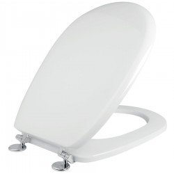 Toilet-seat, style: Wrapover solid, color: White Toilet seats & covers