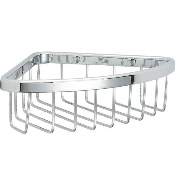 Sponge box material: Brass Corner mounted Single 16x16, color: Chrome surface: Glossy Shower baskets