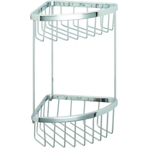 Sponge box material: Brass Corner mounted Double 19x19x32, color: Chrome surface: Glossy Shower baskets Sponge box material: Brass Corner mounted Double 19x19x32, color: Chrome surface: Glossy Shower baskets