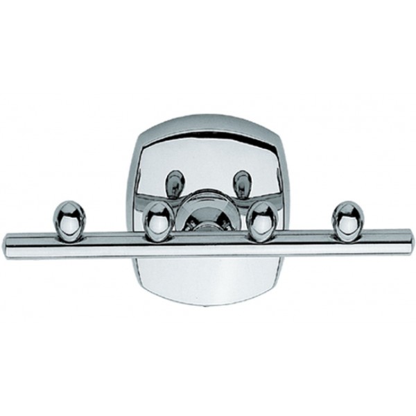 Multi hook material: Brass, color: Chrome surface: Glossy Hooks Multi hook material: Brass, color: Chrome surface: Glossy Hooks