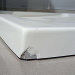 Shower tray Quarter round 80x80 material: Acrylic, color: White surface: Glossy
