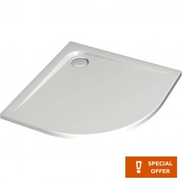 Shower tray Quarter round 80x80 material: Acrylic, color: White surface: Glossy