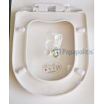 Κάλυμμα λεκάνης soft closing Sandwich, χρώμα: Λευκό Καλύμματα