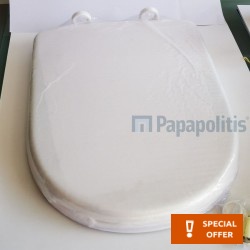 Toilet-seat soft closing, style: Sandwich, color: White