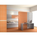 Border (listello) 5x25 Italy 1st choice Trend surface: Matt, hue: Orange Tile Liners (Listello)-Decore