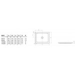 Shower tray Rectangular 170x90 material: Acrylic & pillow, color: White surface: Glossy Rectangular Shower tray Rectangular 170x90 material: Acrylic & pillow, color: White surface: Glossy Rectangular