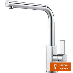 Kitchen tap Deck-mounted material: Brass, color: Chrome surface: Glossy