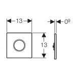 Flush valve for urinal electronic, color: White