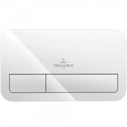 Πλακέτα εντοιχιζόμενου καζανακίου 200S από ABS διπλής ενέργειας μηχανικά, χρώμα: Λευκό επιφάνεια: Γυαλιστερή Πλακέτες