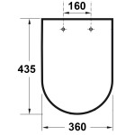 Toilet-seat soft closing, style: Wrapover, color: White Toilet seats & covers Toilet-seat soft closing, style: Wrapover, color: White Toilet seats & covers