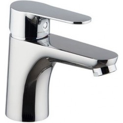 Wash basin tap Deck-mounted material: Brass mixer S size With push-open waste set, color: Chrome surface: Glossy Deck-mounted
