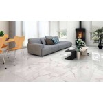 Floor tiles 60x120 Spain levigato, style: marble 1st choice rettificato surface: Glossy, hue: White/Grey Plain tiles