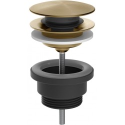 Waste Valve Intreccio Warm Bronze Brushed PVD Without overflow material: Brass surface: Brushed, color: Bronze Waste overflows