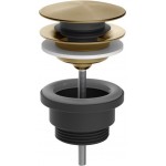 Waste Valve Intreccio Warm Bronze Brushed PVD Without overflow material: Brass surface: Brushed, color: Bronze Waste overflows