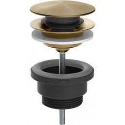 Waste Valve Intreccio Warm Bronze Brushed PVD Without overflow material: Brass surface: Brushed, color: Bronze