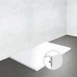 Ντουζιέρα ορθογώνια 120x90 από ακρυλικό Metalrim, White Alpin, χρώμα: Λευκό επιφάνεια: Γυαλιστερή Ορθογώνιες