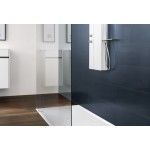Ντουζιέρα ορθογώνια 120x90 από ακρυλικό Metalrim, White Alpin, χρώμα: Λευκό επιφάνεια: Γυαλιστερή Ορθογώνιες