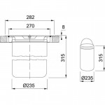 Bucket material: Plastic Waste bins