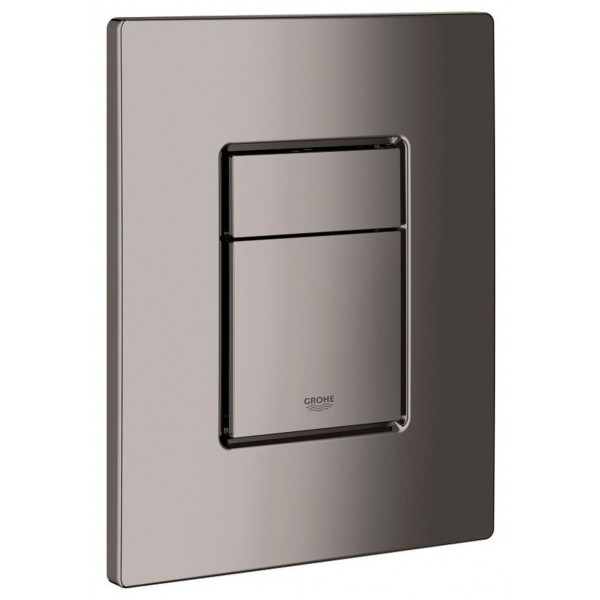 Flush wall plates for concealed cistern Hard Graphite dual flush valve material: ABS Pneumatic, color: Grey surface: Glossy Flush plates