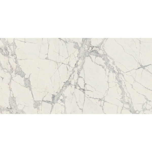 Floor tiles 59,7x119,7 Italy glossy, 10mm, style: marble 1st choice rettificato surface: Glossy, hue: White/Grey Plain tiles