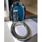 Toilet-seat, style: Wrapover Slim, color: Chrome Toilet seats & covers Toilet-seat, style: Wrapover Slim, color: Chrome Toilet seats & covers