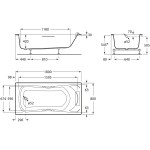 Μπανιέρα ορθογώνια 180x80 από ακρυλικό & μαξιλάρι, χρώμα: Λευκό με λαβές επιφάνεια: Γυαλιστερή Ορθογώνιες Μπανιέρα ορθογώνια 180x80 από ακρυλικό & μαξιλάρι, χρώμα: Λευκό με λαβές επιφάνεια: Γυαλιστερή Ορθογώνιες