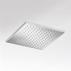 Κεφαλή ντους επίτοιχος τύπος / οροφής 40x40 από ορείχαλκο 1 ροής ανακλινόμενη, χρώμα: Χρωμέ επιφάνεια: Γυαλιστερή