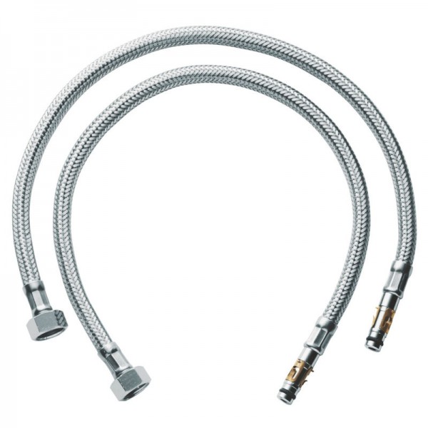 Metal hose 470, 3/8” (Σετ 2 τεμαχίων) material: Brass Flexible hose pipe connectors
