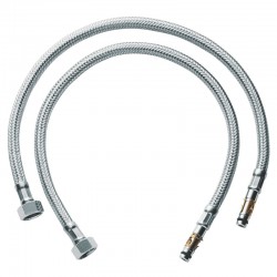 Metal hose 470, 3/8” (Σετ 2 τεμαχίων) material: Brass Flexible hose pipe connectors