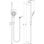 Βέργα ντους 90cm από ορείχαλκο Diamond (kit) με τηλέφωνο & σπιράλ, χρώμα: Χρωμέ επιφάνεια: Γυαλιστερή Βέργες ντους Βέργα ντους 90cm από ορείχαλκο Diamond (kit) με τηλέφωνο & σπιράλ, χρώμα: Χρωμέ επιφάνεια: Γυαλιστερή Βέργες ντους