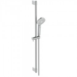 Shower slider rail 90cm material: Brass Diamond (kit), with hand shower & hose, color: Chrome surface: Glossy