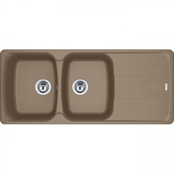 Sink Granite 116x50 left / right nested 2 cabinet Oyster, color: Brown Granite Sink Granite 116x50 left / right nested 2 cabinet Oyster, color: Brown Granite