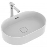 Washbasin Free standing 60x40x13 material: Porcelain With overflow Without hole, color: White surface: Glossy Free standing Washbasin Free standing 60x40x13 material: Porcelain With overflow Without hole, color: White surface: Glossy Free standing
