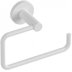 Paper holder ring style material: Brass, color: White surface: Matt Toilet paper holders