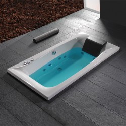 Whirpool bathtub Free standing/ Built-in 190x90 material: Quaryl Carronite, color: White Free standing/ Built-in